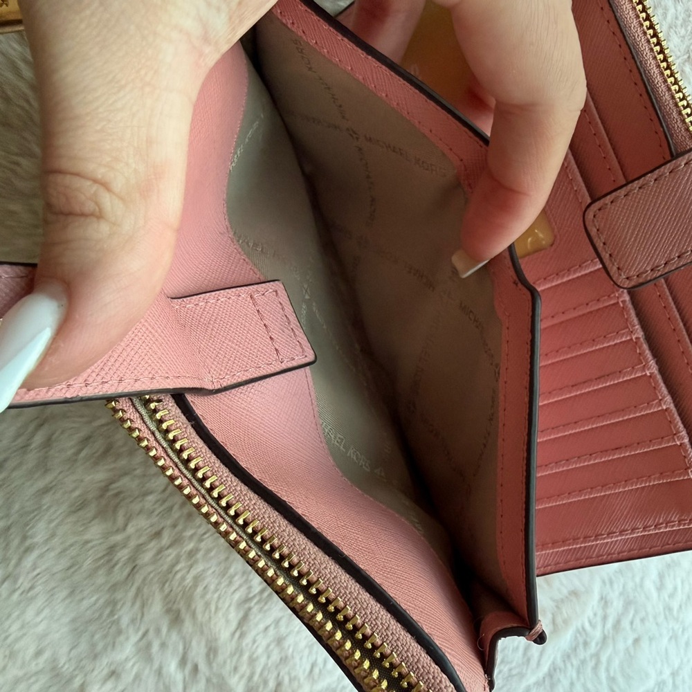 Michael Kors Pink Leather Wallet - Picture 6 of 8